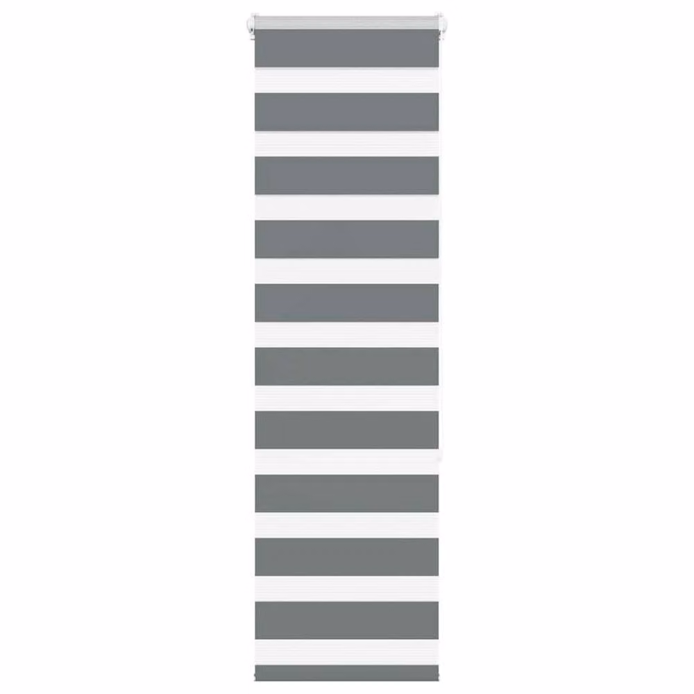 Berkfield Home Elegant Zebra Blind in Dark Grey, Polyester, W: 50 cm, H: 150 cm – 2