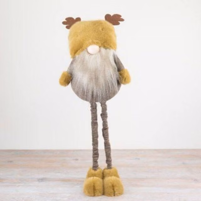 Garden Greatness Extendable Christmas Woodland Gonk in White and Multicolour