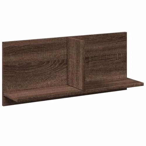 vidaXL Wall Mounted Cabinet in Brown Oak, W/D/H: 70 x 16.5 x 30 cm