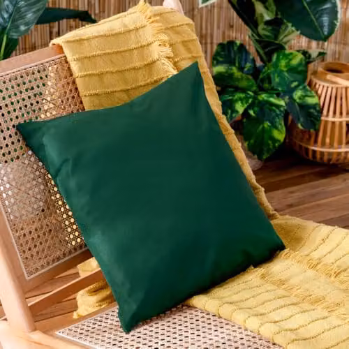 Furn Wrap Plain Square Outdoor Cushion in Green, W/D/H: 43 x 43 x 43 cm – 3