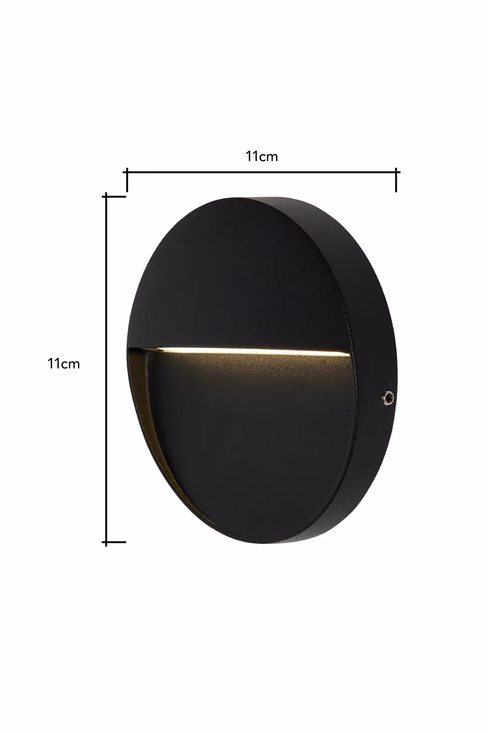 BHS Lighting Orvi Round LED Outdoor Wall Light, Black – 4