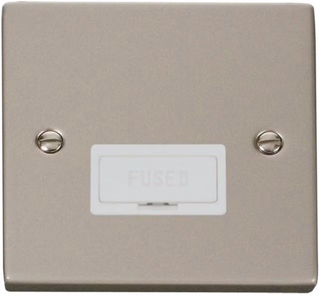 SE HOME White 13A Fused Connection Unit Flush Socket Plate