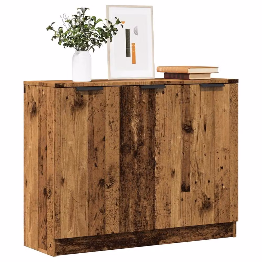 Berkfield Home Old Wood Sideboard in Brown, W/D/H: 90.5 x 30 x 70 cm – 2