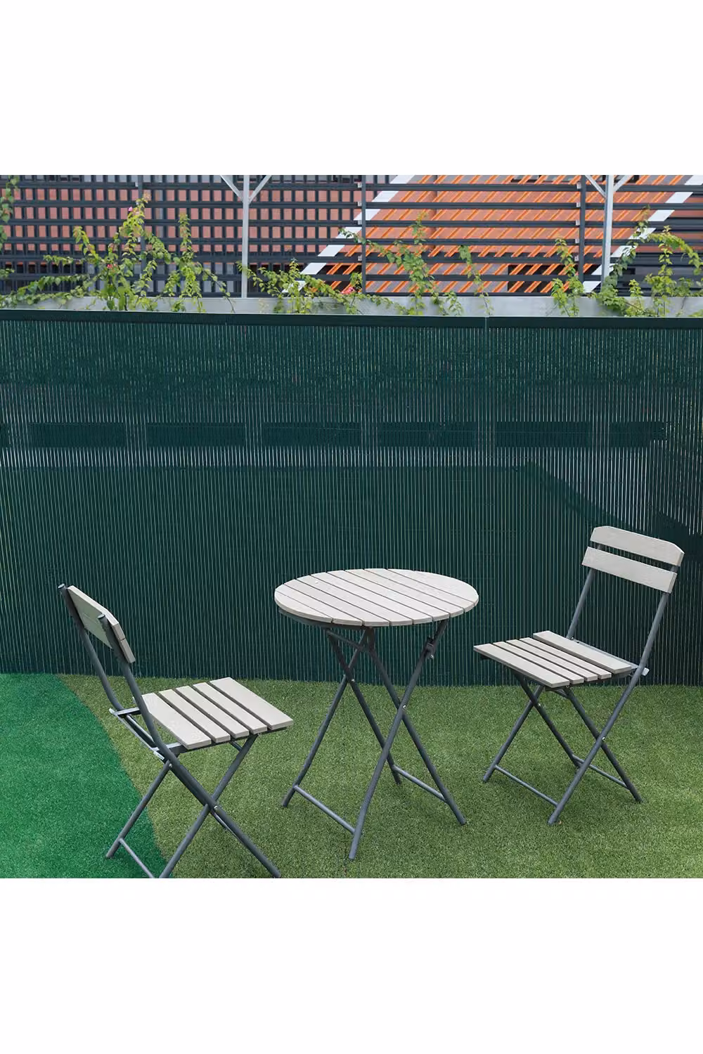 Living and Home Green PVC Outdoor Privacy Decorative Mat, W: 300 cm, H: 200 cm – 2