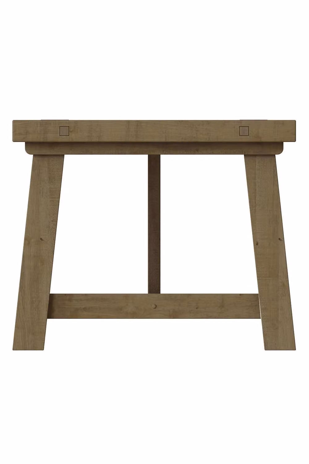 FWStyle Rustic Reclaimed Natural Pine Fixed Top Rectangular Dining Table, Brown, W: 200 cm, D: 100 cm, H: 75 cm – 2