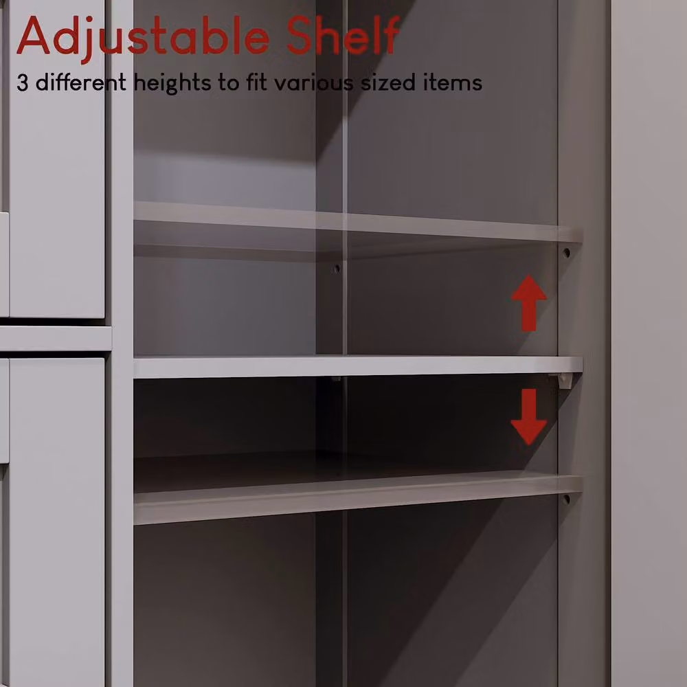 HD Designs Priano Freestanding Bathroom Storage Unit with 4 Drawers and 1 Door in Matt Dark Grey – 5