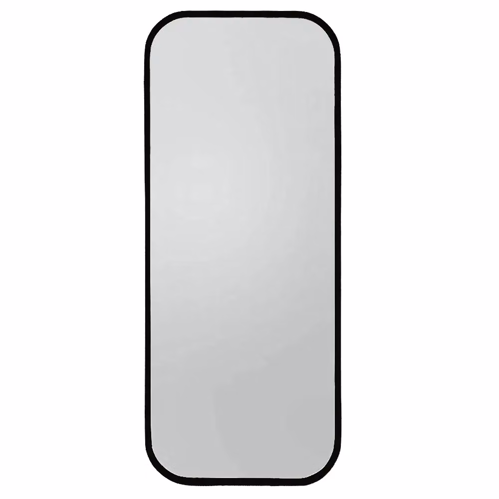 Agenzia 14 Modern Black Metal Frame Full Length Wall Mirror H 156.5 x W 65.5 cm – 3
