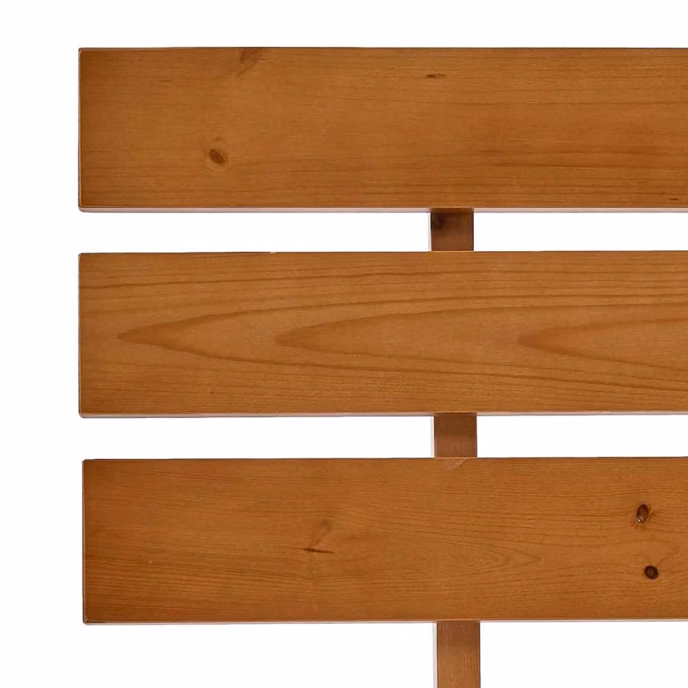 Berkfield Home Small Double Bed Frame in Brown Solid Pine Wood, W/D/H: 120 x 200 cm – 4