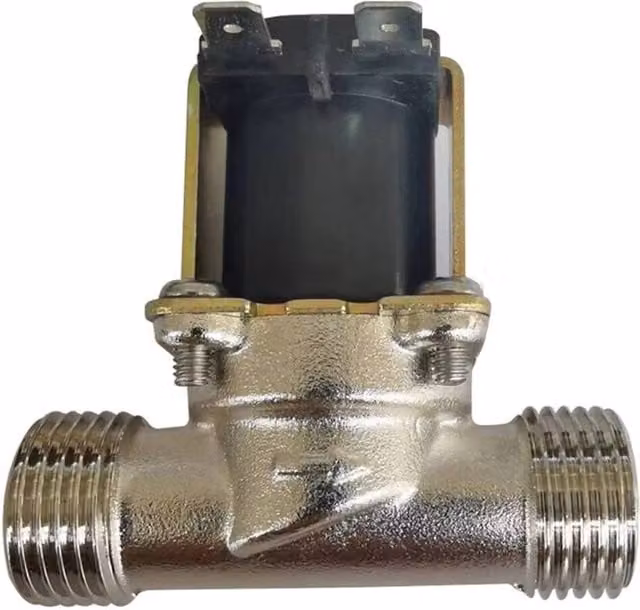 Nordara 12V 1/2 inch Brass Solenoid Valve for Water, Gas or Air in Silver – 1