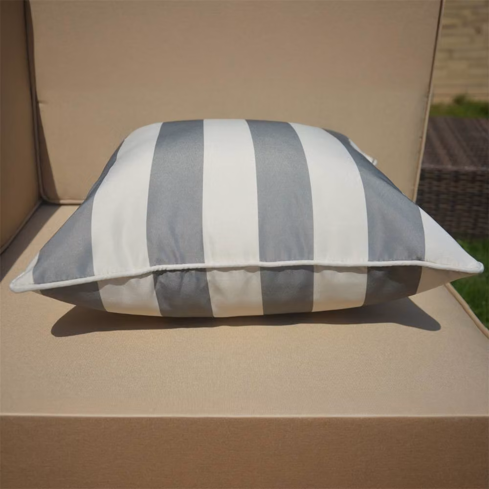 Direct Wicker Waterproof Grey Square Outdoor Cushion Covers, W/D/H: 45 x 45 x 45 cm – 4