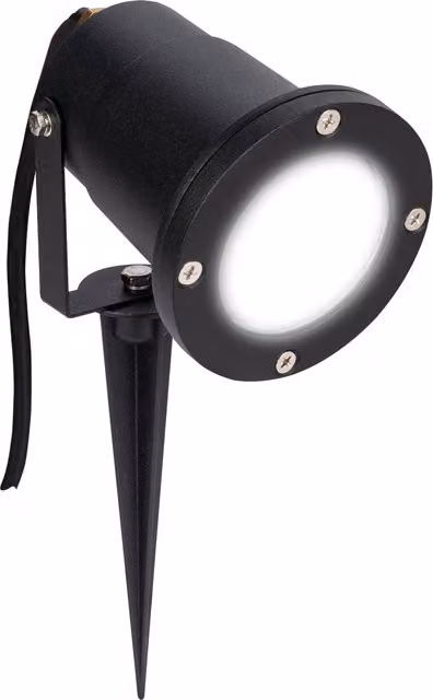 Luceco LED GU10 Garden Ground Spike Light, Grey, IP65 Rated