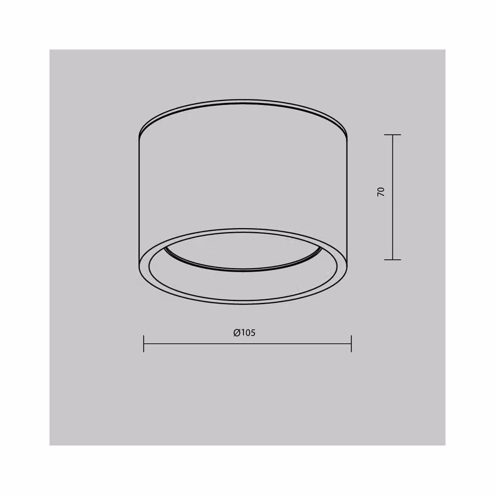 Netlighting Hydra Surface Mounted LED Downlight, Black, 3000K Warm White, 600lm, IP44 – 2