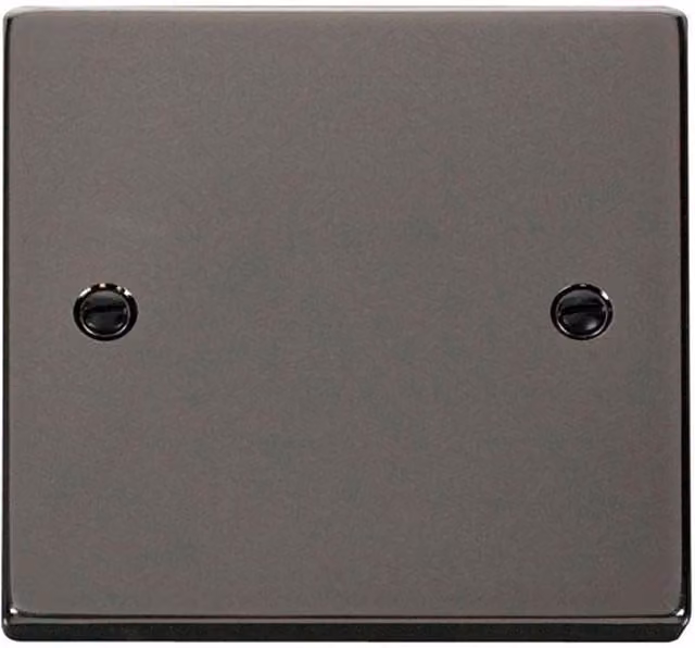 SE Home 1 Gang Blank Plate in Black Nickel