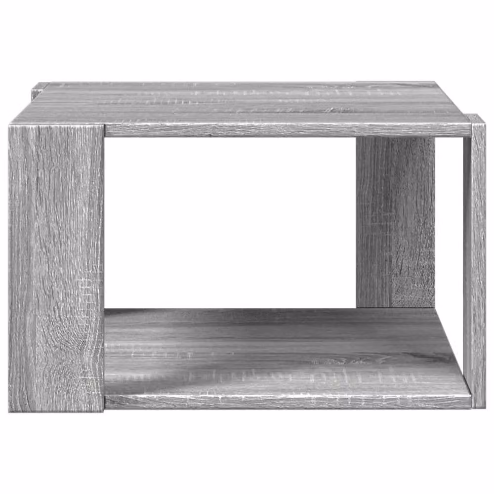 Berkfield Home Modern Square Coffee Table in Grey Sonoma, W/D/H: 51.5 x 51.5 x 30 cm – 3