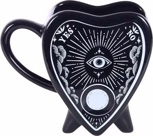 Kingsbury Gifts Black Ceramic Planchette Mug – 4