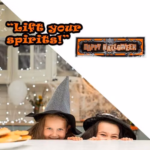 VFM e-Store Multicolour Halloween Party Pennant Banner, 2 Pack, Width: 90 cm – 7