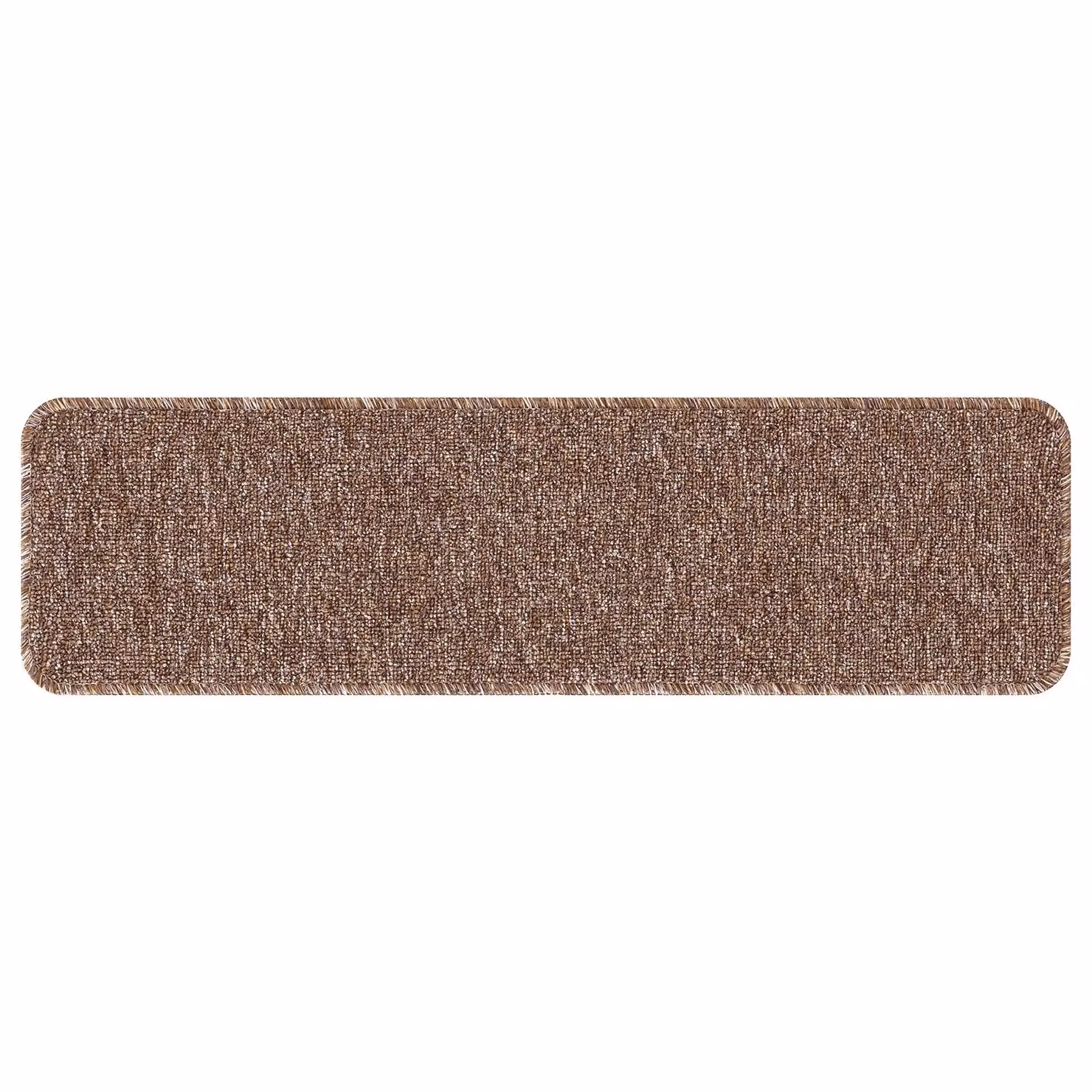 Berkfield Home Non-Slip Stair Mats with Latex Backing, Brown, W: 75 cm, D: 20 cm – 2