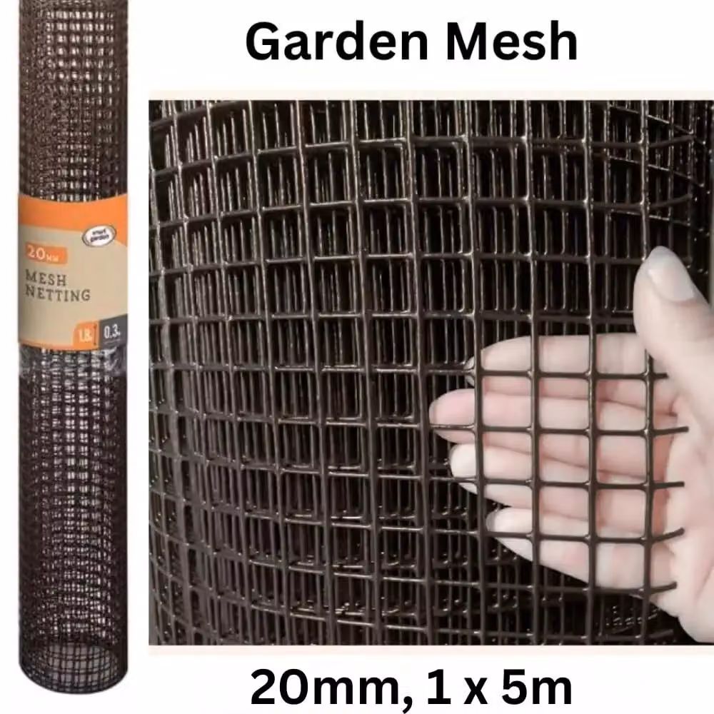 Marco Paul General Purpose Garden Mesh in Light Brown, W: 1 m, L: 5 m – 5