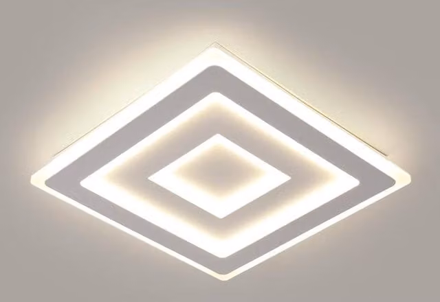 COMELY Modern Square LED Ceiling Light, 52W, 4500K, White