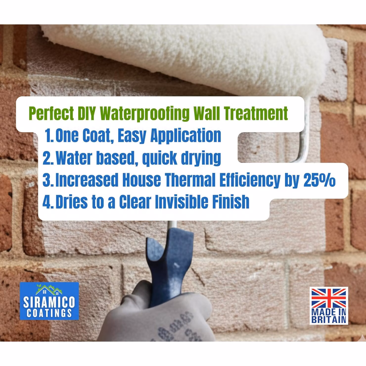 SIRAMICO COATINGS Masonry Protection Cream, Transparent, 20 l – 3