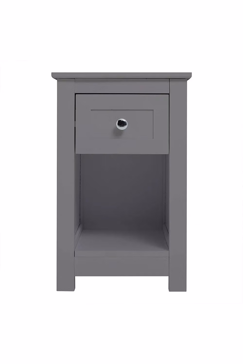 Living and Home Modern One Drawer Small Side Table in Grey – 3