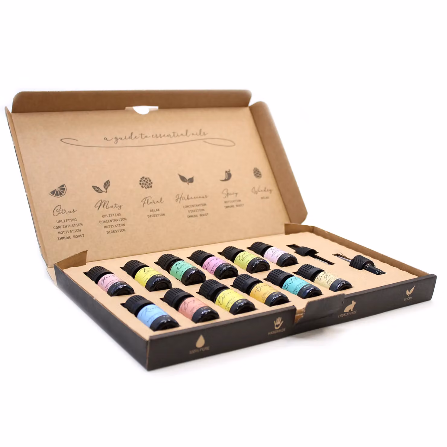 KDMD Aromatherapy Essential Oil Set of 12 in Silver – 3