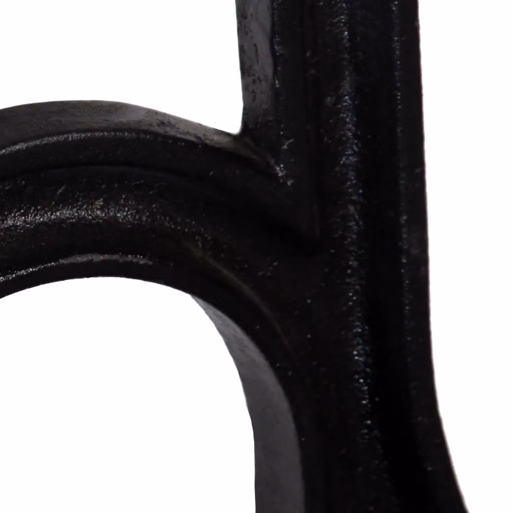 Berkfield Home Arched Base A-Frame Cast Iron Bench Legs, 2 Pieces, Black – 4
