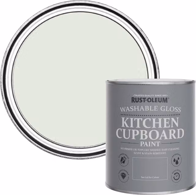Rust-Oleum Kitchen Cupboard Paint in Gloss Finish, Green, 0.75 l