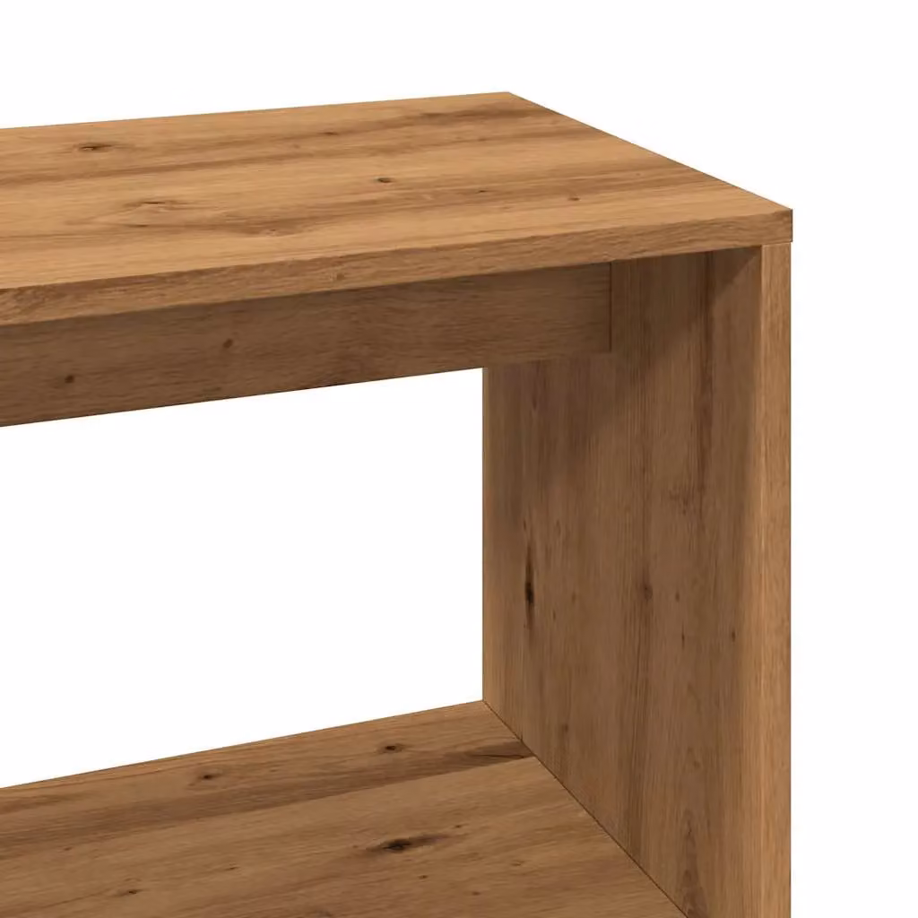 Berkfield Home Artisan Oak Corner Desk in Brown, W/D/H: 200.5 x 50 x 76 cm – 4