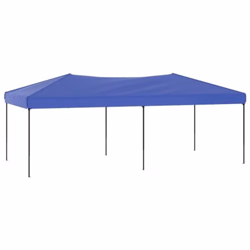 vidaXL Blue Folding Party Tent W: 6 m, D: 3 m