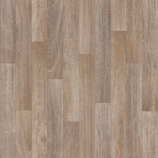 Leoline Brown Wood Look Vinyl Flooring Sheet, 2.0mm Thickness, W: 400 cm x L: 600 cm