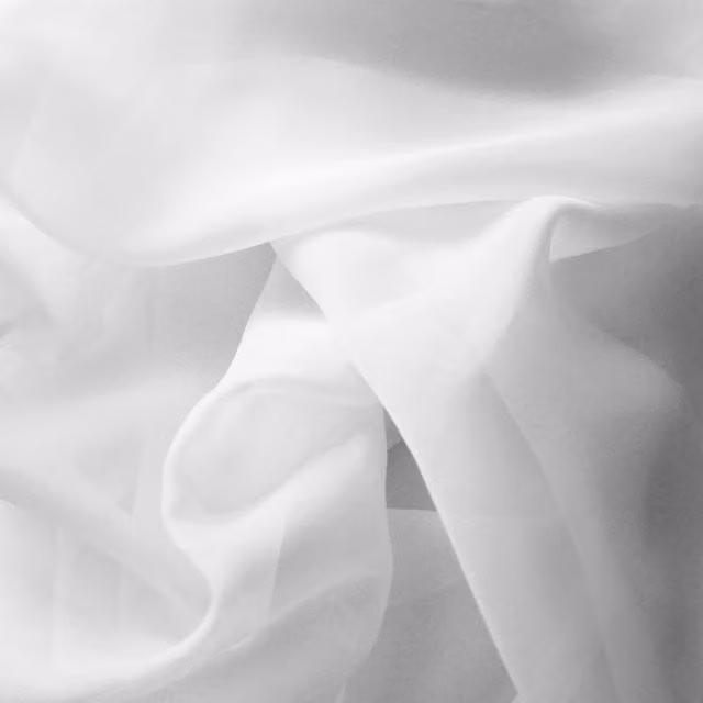Terrys Plain White Transparent Viscose Voile Fabric