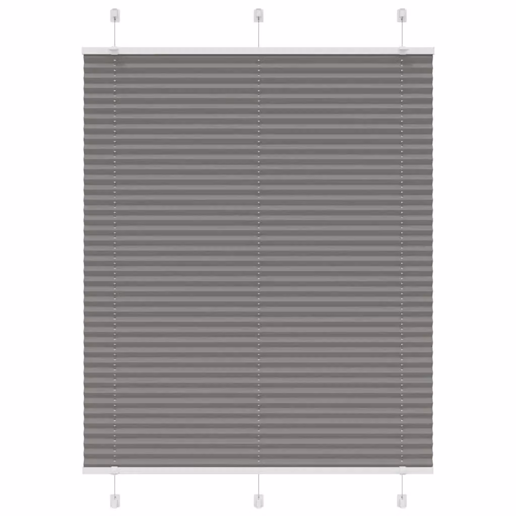 Berkfield Home Single Pleat Blind in Anthracite and Black, Polyester, W: 110 cm, H: 100 cm – 2