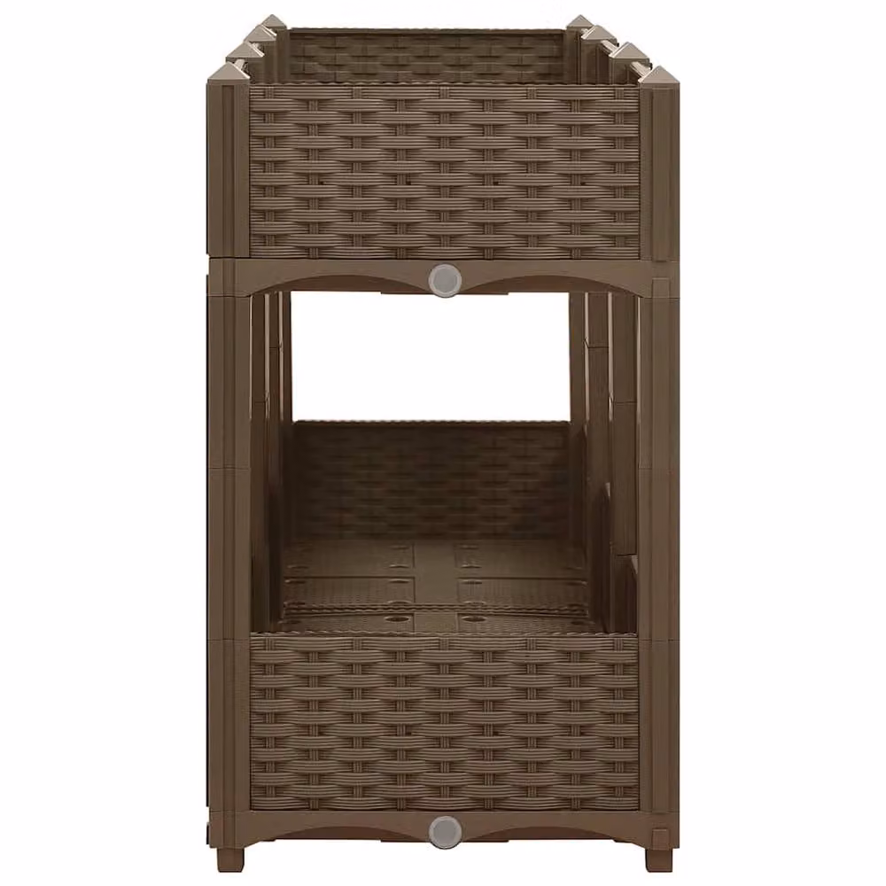 Berkfield Home Brown Polypropylene Raised Bed W/D/H: 120 x 40 x 71 cm – 3