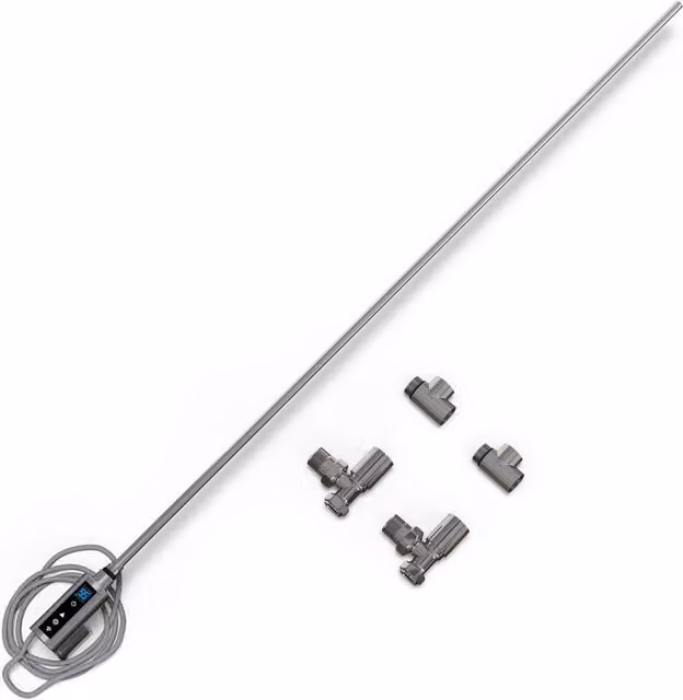 INOW+ Chrome Thermostatic WIFI Heating Element with 2 x T-Pieces and Angled Valves, 900W, 850mm