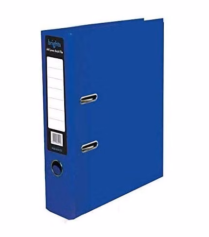 Pukka A4 Lever Arch Files, 70mm Spine, Blue, Pack of 10