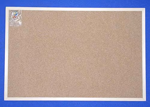 NICOLINE Natural Brown Cork Notice Board W: 60 cm, H: 90 cm