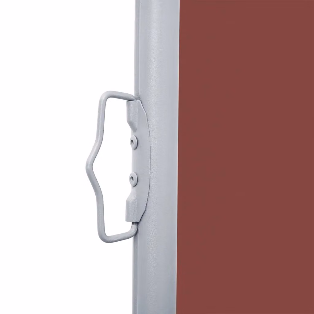Berkfield Home Retractable Brown Polyester Side Awning, W/H: 600 x 120 cm – 4