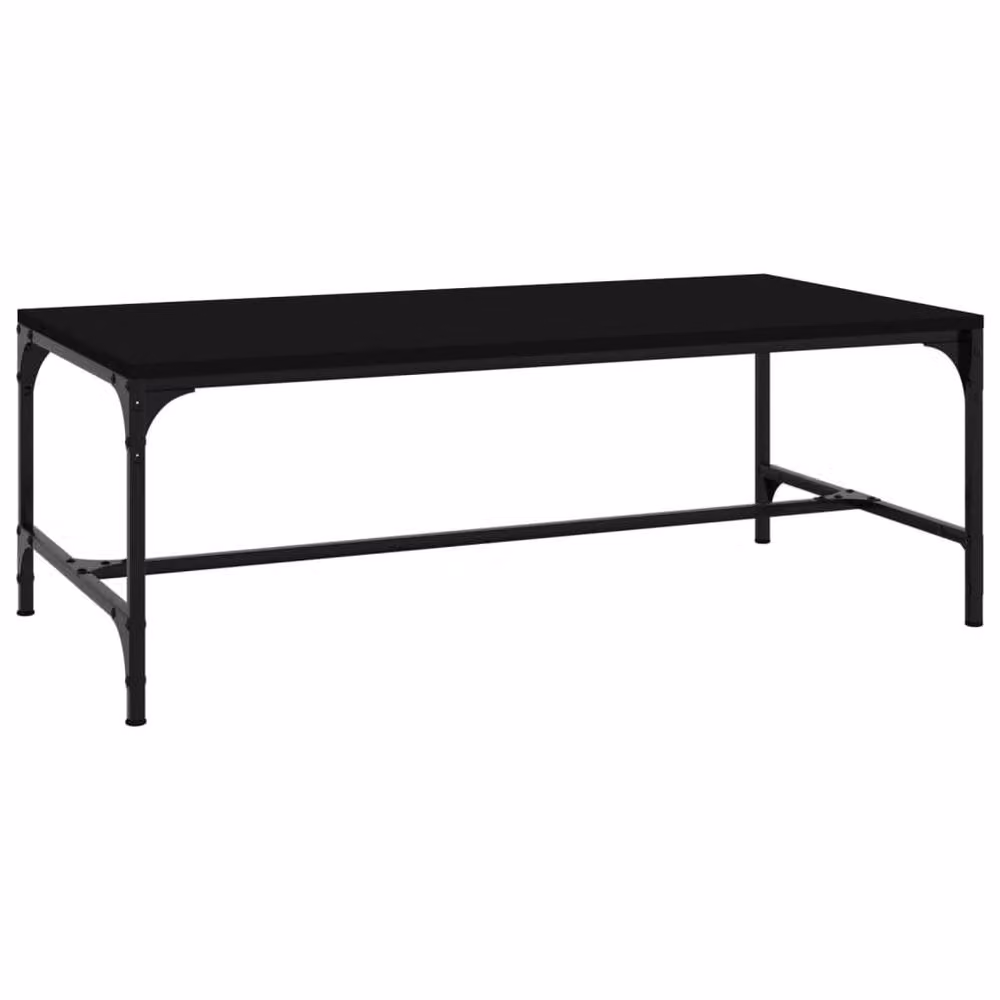 Berkfield Home Modern Black Decorative Coffee Table, W/D/H: 100 x 50 x 35 cm – 2