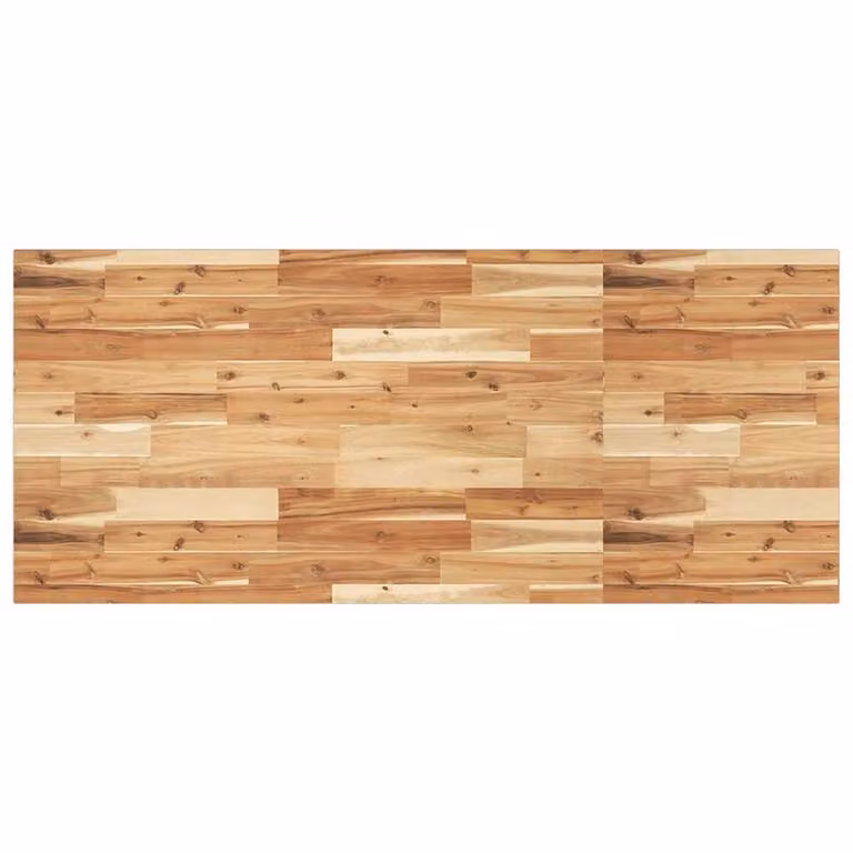 Berkfield Home Solid Wood Acacia Desk Top in Brown, W/D/H: 120 x 60 x 2 cm