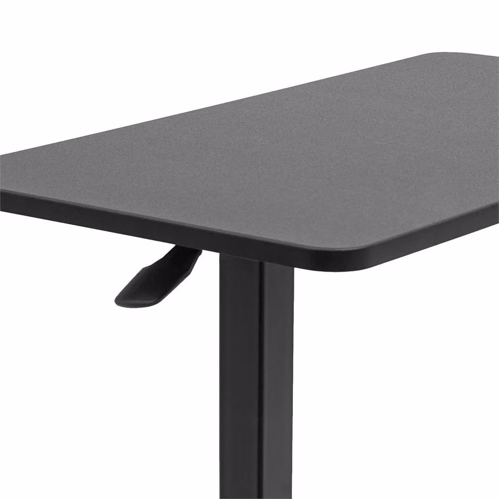 Nordara Pneumatic Mobile Overbed Table in Black with Height Adjustment and Castors – 2