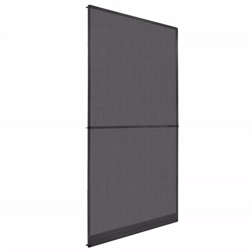 Berkfield Home Hinged Aluminium Insect Screen for Doors, Anthracite and Black, W: 120 cm, H: 240 cm – 2