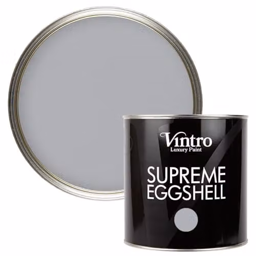 Vintro Lincoln Grey Eggshell Paint for Walls, Wood and Trim, 2.5 Litres