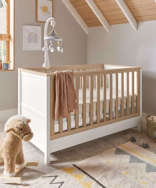 Mamas & Papas Harwell Cotbed in White