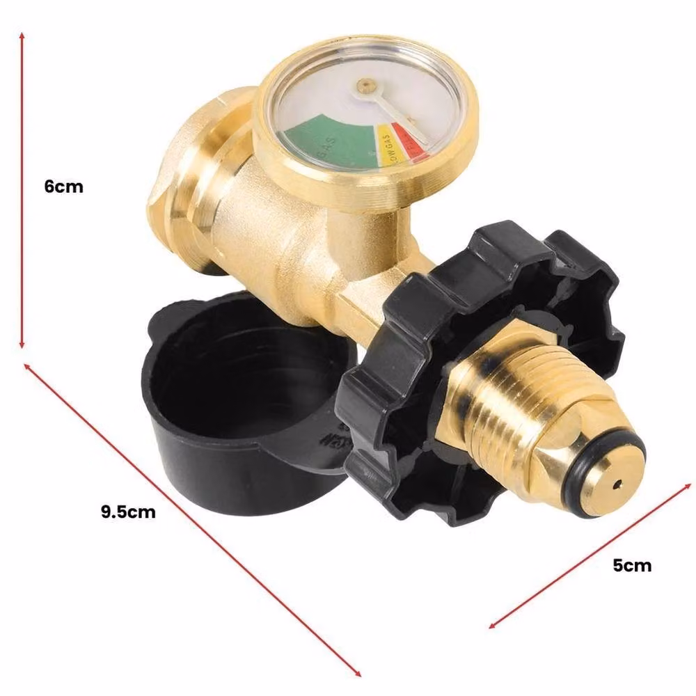 SPETLEK High Low Gas Pressure Gauge Level Indicator in Gold, W: 520 mm, H: 10000 mm – 5