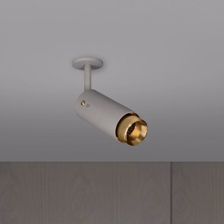 Buster + Punch Exhaust Spot Linear Knurl Ceiling Light in Grey Stone