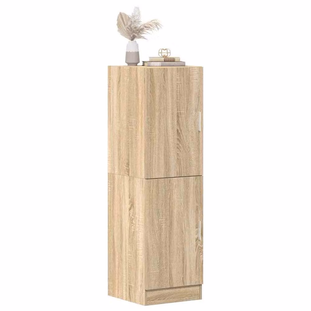 Berkfield Home Kitchen Cabinet in Sonoma Oak, Brown, W/D/H: 38 x 41.5 x 131.5 cm – 2
