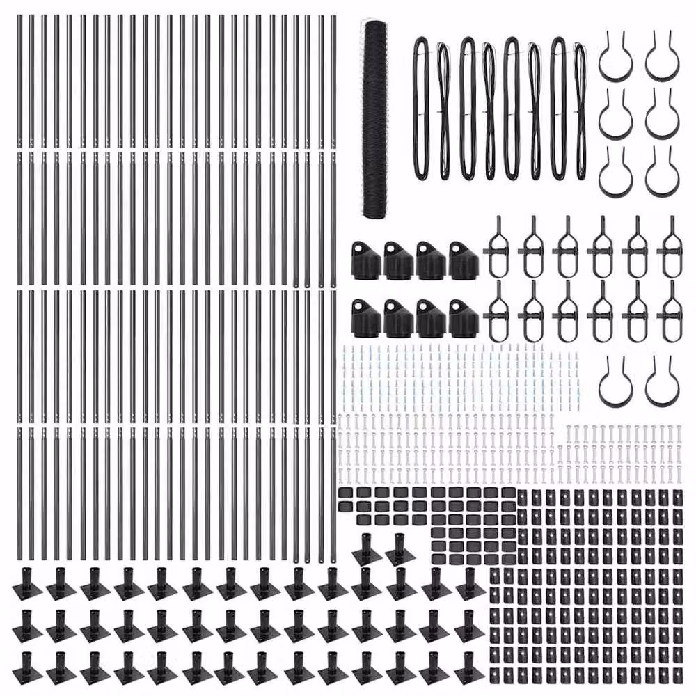 Berkfield Home Grey Steel Hexagon Fence, H: 120 cm x W: 100 m – 4