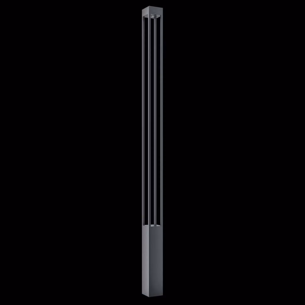 Maytoni Elbe LED Outdoor Bollard Light in Grey, IP65, 3000K Warm White, Height: 200 cm – 2