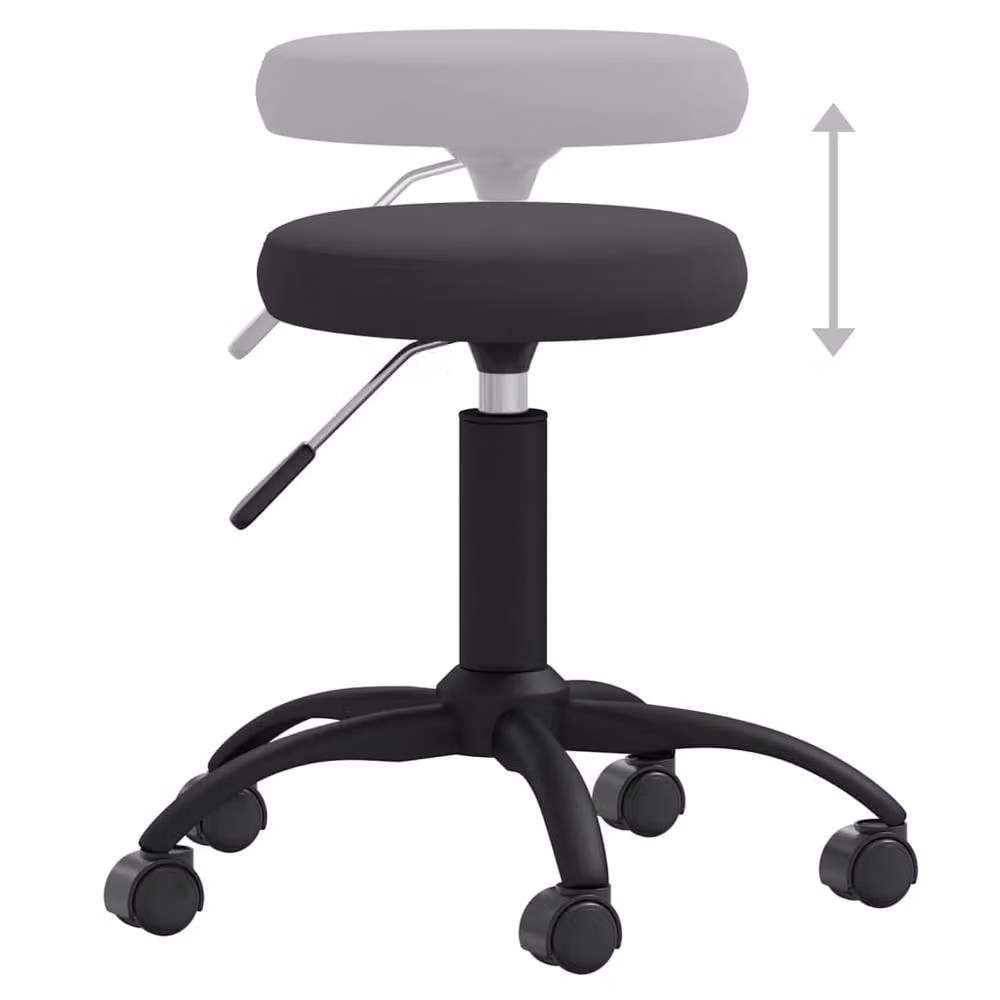 Berkfield Home Office Swivel Task Chair in Black Velvet – 4